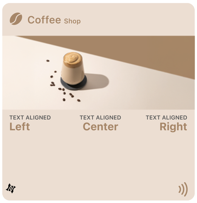 Left vs Center vs Right alignment examples